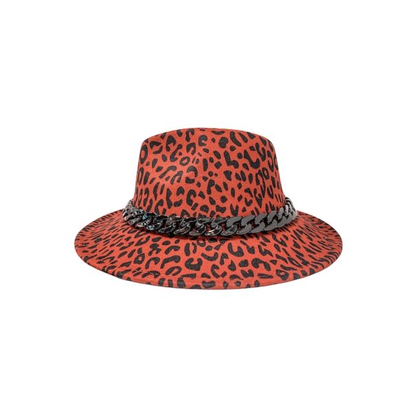 Κόκκινο καπέλο animal print