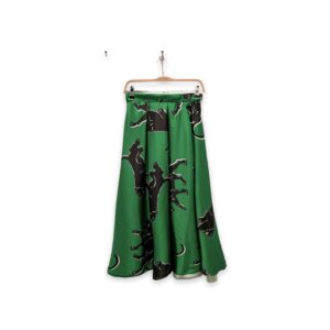 Πράσινη φούστα με πάνθηρες